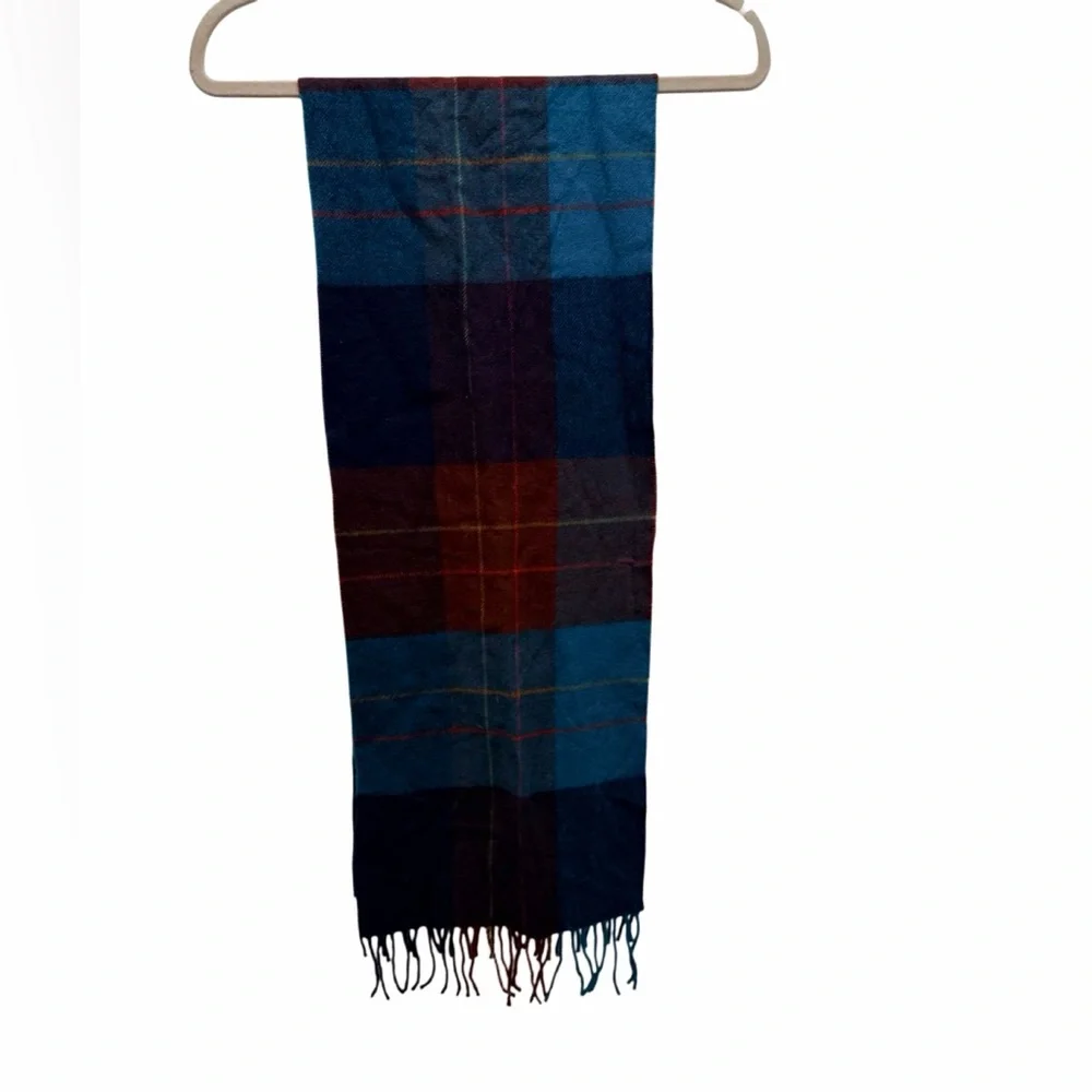 Vintage Christian Dior Monsieur Vintage Wool Plaid Scarf 80s–90s Paris New York